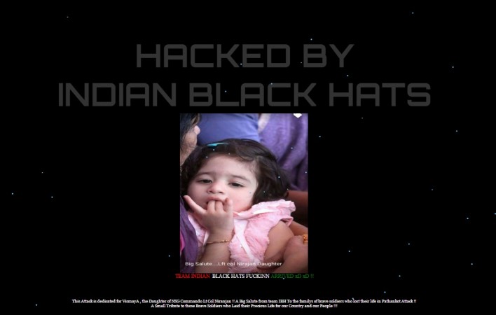 Indian hackers attack Pakistani websites as a tribute to Lt Col Niranjan Kumar